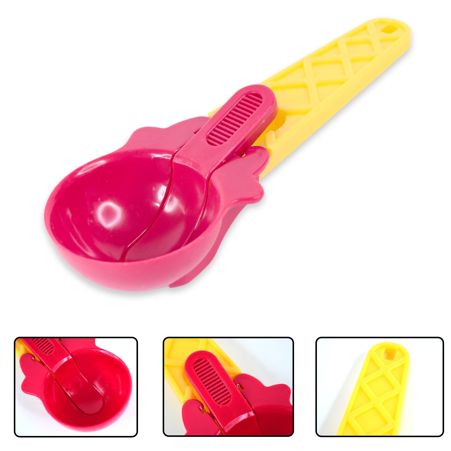 1-Piece Plastic Ice Cream & Watermelon Scooper with Trigger Dipper 1-Piece Plastic Ice Cream & Watermelon Scooper with Trigger Dipper